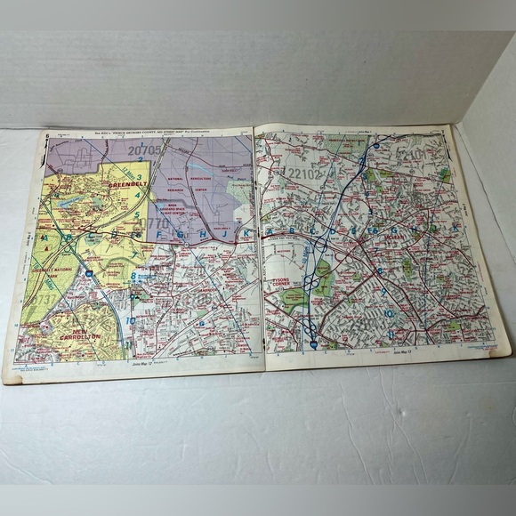 THE ORIGINAL STREET MAP BOOKS (VINTAGE) - WASHINGTON, DC/PRINCE GEORGE’S COUNTY - Picture 10 of 14
